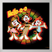 Animaniacs | Hallo-o-o Retro Equalizer Graphic Poster (Voorkant)
