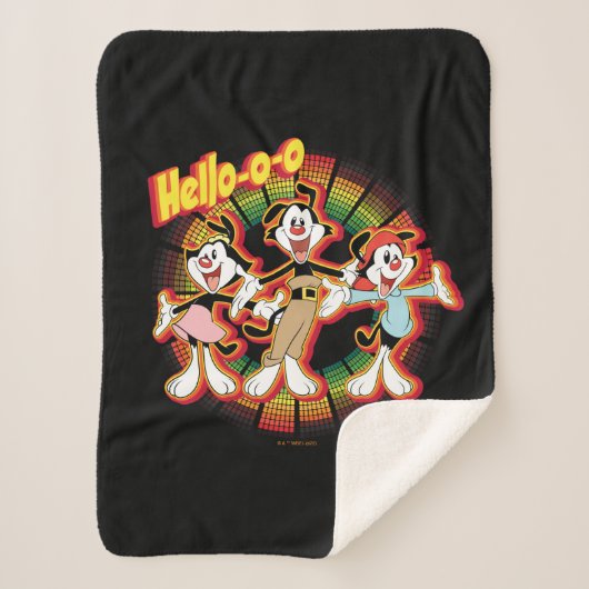 Animaniacs | Hallo-o-o Retro Equalizer Graphic Sherpa Deken (Voorkant)