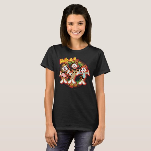 Animaniacs | Hallo-o-o Retro Equalizer Graphic T-shirt (Voorkant volledig)