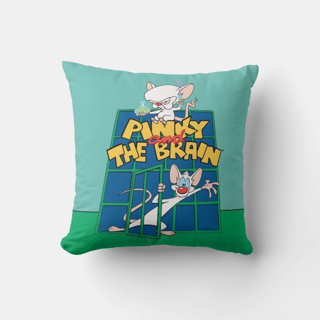 Animaniacs | Pinky and The Brain Kooi Grafiek Kussen (Voorkant)