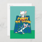 Animaniacs | Pinky en Brain Cage Graphic Briefkaart (Voorkant / Achterkant)
