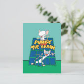 Animaniacs | Pinky en Brain Cage Graphic Briefkaart (Staand voorkant)