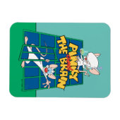 Animaniacs | Pinky en Brain Cage Graphic Magneet (Horizontaal)