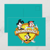 Animaniacs | Warner Brothers & Zuster WB Shield Briefkaart (Voorkant / Achterkant)