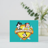 Animaniacs | Warner Brothers & Zuster WB Shield Briefkaart (Staand voorkant)