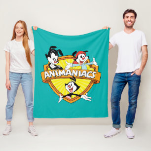 Animaniacs Warner Brothers & Zuster WB Shield Fleece Deken