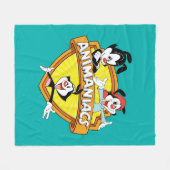 Animaniacs | Warner Brothers & Zuster WB Shield Fleece Deken (Voorkant (Horizontaal))