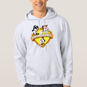 Animaniacs Warner Brothers & Zuster WB Shield Hoodie