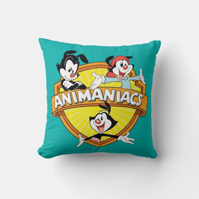 Animaniacs | Warner Brothers & Zuster WB Shield Kussen (Voorkant)