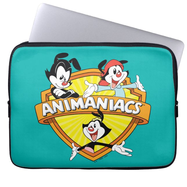 Animaniacs | Warner Brothers & Zuster WB Shield Laptop Sleeve (Voorkant)