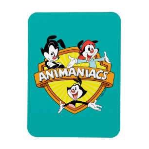 Animaniacs Warner Brothers & Zuster WB Shield Magneet