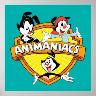 Animaniacs   Warner Brothers & Zuster WB Shield Poster