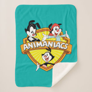 Animaniacs Warner Brothers & Zuster WB Shield Sherpa Deken