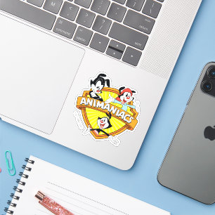 Animaniacs Warner Brothers & Zuster WB Shield Sticker