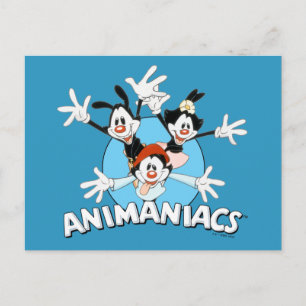 Animaniacs   Warner Siblings Arms Wide Graphic Briefkaart