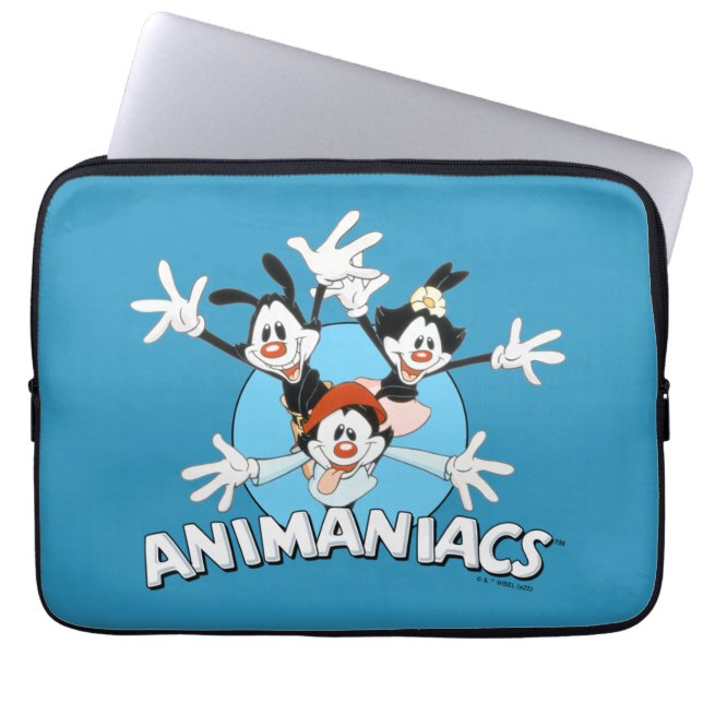 Animaniacs | Warner Siblings Arms Wide Graphic Laptop Sleeve (Voorkant)