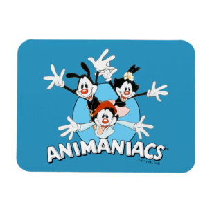 Animaniacs Warner Siblings Arms Wide Graphic Magneet