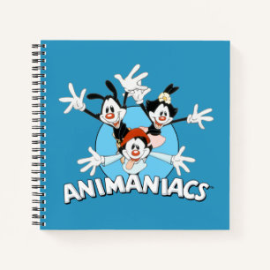 Animaniacs Warner Siblings Arms Wide Graphic Notitieboek
