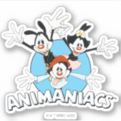 Animaniacs | Warner Siblings Arms Wide Graphic Sticker (Voorkant)