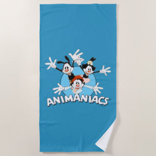 Animaniacs Warner Siblings Arms Wide Graphic Strandlaken