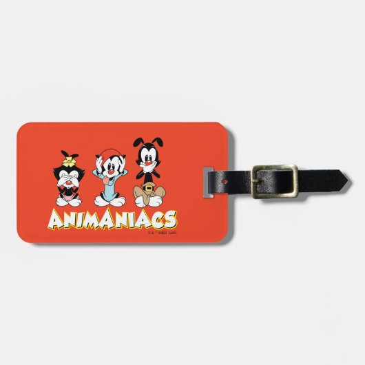 Animaniacs | Warner Siblings "No Evil" grafische k Bagagelabel (Voorkant horizontaal)