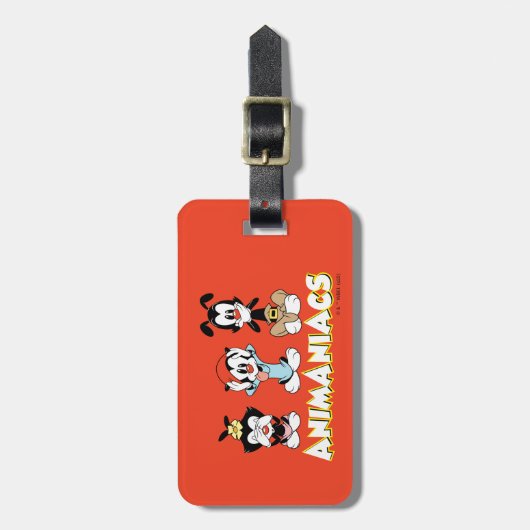 Animaniacs | Warner Siblings "No Evil" grafische k Bagagelabel (Voorkant verticaal)