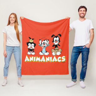 Animaniacs   Warner Siblings "No Evil" grafische k Fleece Deken