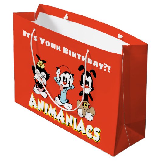 Animaniacs | Warner Siblings "No Evil" grafische k Groot Cadeauzakje (Achterkant Gekanteld)
