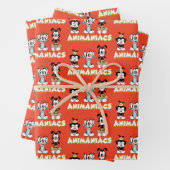 Animaniacs | Warner Siblings "No Evil" grafische k Inpakpapier Vel (In situ)