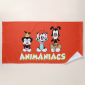 Animaniacs | Warner Siblings "No Evil" grafische k Strandlaken (Voorkant)