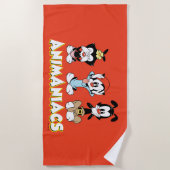 Animaniacs | Warner Siblings "No Evil" grafische k Strandlaken (Voorkant)