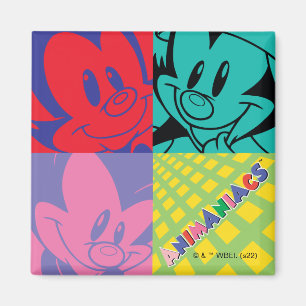 Animaniacs   Warner Siblings Pop Art Graphic Magneet