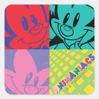 Animaniacs | Warner Siblings Pop Art Graphic Vierkante Sticker