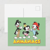 Animaniacs | Yakko, Dot en Wakko Standing Briefkaart (Voorkant / Achterkant)