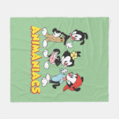 Animaniacs | Yakko, Dot en Wakko Standing Fleece Deken (Voorkant (Horizontaal))