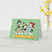 Animaniacs | Yakko, Dot en Wakko Standing Kaart (Gele Bloem)