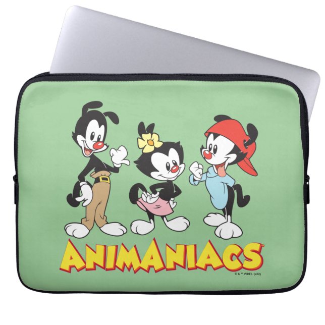 Animaniacs | Yakko, Dot en Wakko Standing Laptop Sleeve (Voorkant)