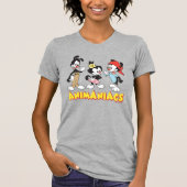 Animaniacs | Yakko, Dot en Wakko Standing T-shirt (Voorkant)