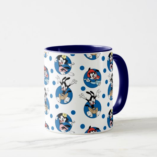 Animaniacs | Yakko, Wakko & Dot Circle Pattern Mok (Voorkant rechts)