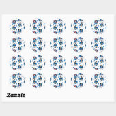 Animaniacs | Yakko, Wakko & Dot Circle Pattern Ronde Sticker (Vel)