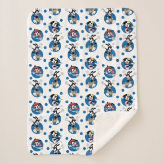 Animaniacs | Yakko, Wakko & Dot Circle Pattern Sherpa Deken