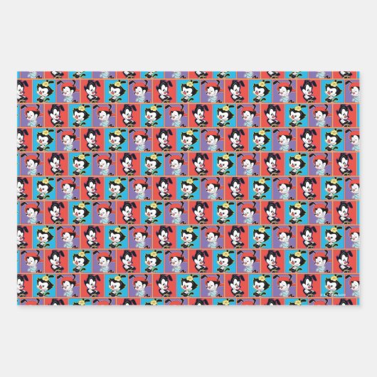 Animanias | Yakko, Dot, & Wakko Panel Graphic Inpakpapier Vel (Voorkant 2)