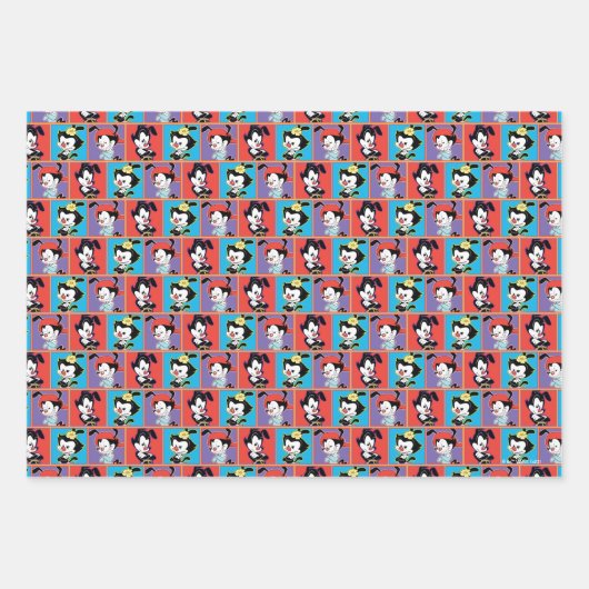 Animanias | Yakko, Dot, & Wakko Panel Graphic Inpakpapier Vel (Voorkant)