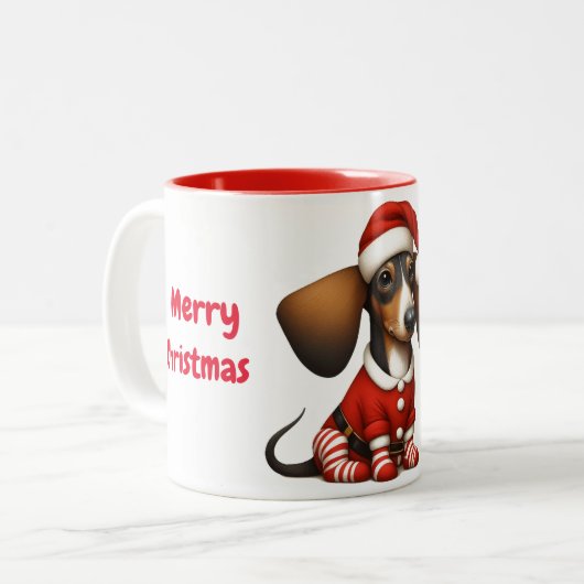 ANIMATED DACHSHUND Mug (Devant gauche)