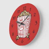 Animated Popcorn background Grote Klok (Hoek)