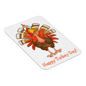 Animated Turkey Magnet Magneet (Rechterzijde)
