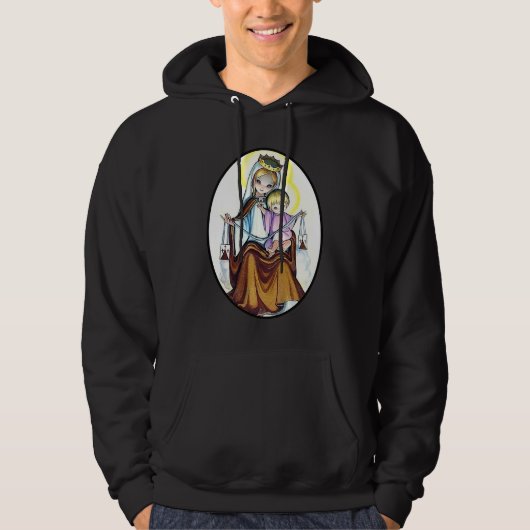 Animated Virgin Mary Hoodie (Voorkant)