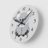 Animatie Koala Beer Clock Ronde Klok (Hoek)
