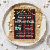 Animation Aqua Bat mitzvah Invitation