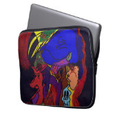 Animation Collage Electronics Bag Laptop Sleeve (Voorkant Links)